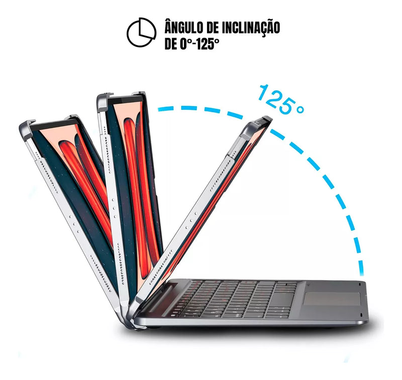 Teclado Doqo Aluminium Magic Para iPad Pro 11 E Air