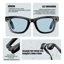 Óculos Inteligentes Dorn com IA - Câmera 32MP, Som Estéreo HD e IP65 - Lente De Sol