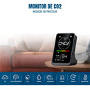 Medidor Qualidade Ar 4 Em 1 Co2 Umidade Tvoc Temperatura