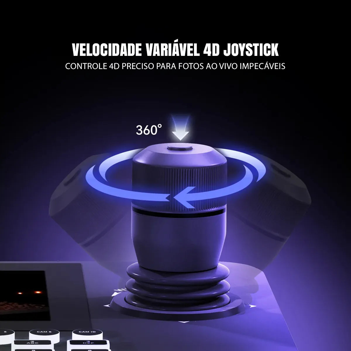 Mesa Controladora Dorn PTZIP-N Joystick 4d Multiview 4 Telas