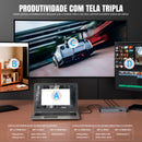 Hub Dock 15 Em 1 USB-C NVMe M.2 HDMI 4K DisplayPort