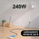 Cabo Extensor Dorn Thunderbolt 4 / USB 4 - 40 Gbps, Carregamento 240W e Suporte a Vídeo 8K