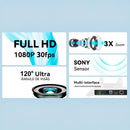 Kit Vídeo Conferência Ptz Full Hd 120° Dorn + Mic Tenveo M4b Preto