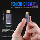 Adaptador Dorn USB-C - 40 Gbps, Carregamento 100W e Vídeo 8K@60Hz - 90 Graus / Reto