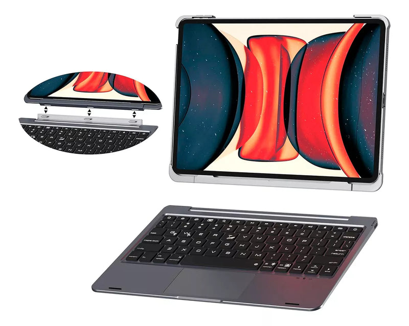 Teclado Doqo Aluminium Magic Para iPad Pro 11 E Air