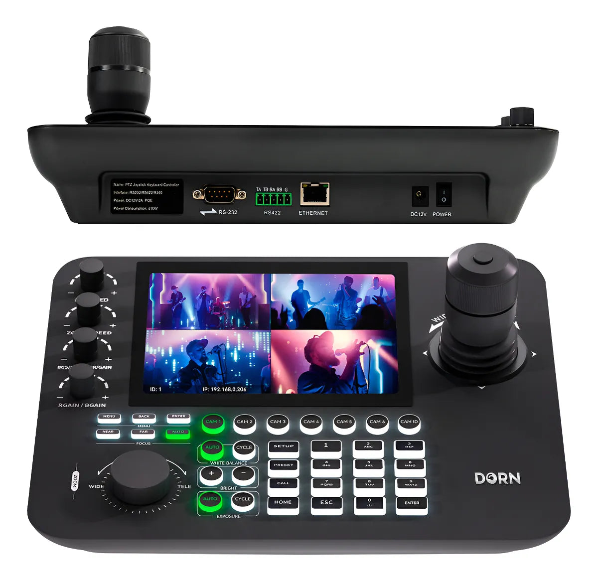 Mesa Controladora Dorn PTZIP-N Joystick 4d Multiview 4 Telas Mesa Controladora Dorn PTZIP-N Joystick 4d Multiview 4 Telas