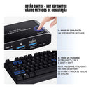 Switch KVM 2 PCs Para 1 Monitor HDMI 8K 3x USB 3.0 Preto