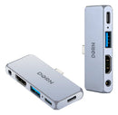 Hub Adaptador 5 Em 1 USB-C HDMI 4K PD 100W Para iPad MacBook