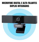 Webcam Dorn Pro Bar 4k 124° E-ptz Com Ia E Controle Preto