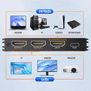 Splitter Divisor HDMI 2.1 1x2 8K 60Hz 4K 120Hz Alumínio
