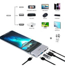 Hub Adaptador 5 Em 1 USB-C HDMI 4K PD 100W Para iPad MacBook