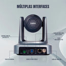 Kit Vídeo Conferência 4k Ptz 20x Dorn + Microfone Tenveo M4b Prateado