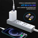 Adaptador Dorn USB-C - 40 Gbps, Carregamento 100W e Vídeo 8K@60Hz - 90 Graus / Reto