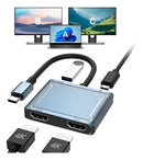 Hub Duplicador USB-C Para 2 Telas HDMI 4K Dorn Ouro