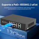 Switch Poe Dorn Gigabit 8+2  30w Por Porta Para Cftv E Rede