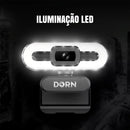 Câmera Webcam Dorn Pro Led 4k Ultra Hd Preto