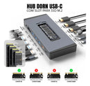 Hub Dock 15 Em 1 USB-C NVMe M.2 HDMI 4K DisplayPort
