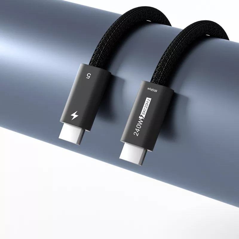 Cabo Thunderbolt 5 Dorn 3 Metros Usb-c 80 Gbps 8k 240w