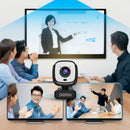 Câmera Webcam E-ptz Dorn Mini 4k Ultra Hd Com Ia + Controle Preto