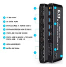 Switch KVM HDMI Dual Monitor 2x2 4K 60Hz 4x USB 3.0