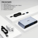 Docking Station Dorn DisplayLink 12 em 1 - 2x HDMI, Gigabit Ethernet, 4x USB 3.0 e PD 45W