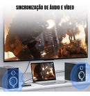 Splitter Divisor HDMI 2.1 1x2 8K 60Hz 4K 120Hz Alumínio