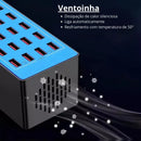 Estação De Carregamento Inteligente 20 Portas USB Turbo Dorn