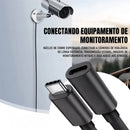 Cabo Extensor USB-C 3 Dorn - 10Gbps, Carregamento 100W e Vídeo 4K@60Hz