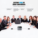 Audioconferência Dorn M4PRO Microfone Omnidirecional Para Reunião E Conferências - Alcance 10m / 40m²