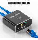Switch Extensor Duplicador Internet 1x2 Para Cabo Rede RJ45