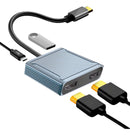 Hub Duplicador USB-C Para 2 Telas HDMI 4K Dorn Ouro