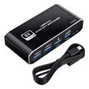 Switch KVM 2 PCs Para 1 Monitor HDMI 8K 3x USB 3.0 Preto