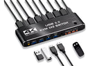 Switch KVM HDMI Dual Monitor 2x2 4K 60Hz 4x USB 3.0