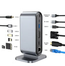 Hub Dock Station 12 Em 1 USB-C HDMI 4K RJ45 PD 100W Dorn