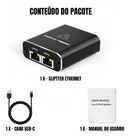 Switch Extensor Duplicador Internet 1x2 Para Cabo Rede RJ45