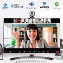 Câmera Webcam E-ptz Dorn Mini 4k Ultra Hd Com Ia + Controle Preto