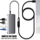 Cabo Extensor USB-C 3 Dorn - 10Gbps, Carregamento 100W e Vídeo 4K@60Hz