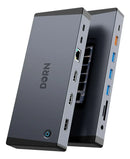 Hub Dock 15 Em 1 USB-C NVMe M.2 HDMI 4K DisplayPort