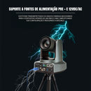 Kit 5x Câmeras Robóticas Ptz 4k 60fps 20x Dorn Hdmi Usb Rj45 NdiHX3 POE + Controladora PTZ Multiview + 5x Suportes de Parede