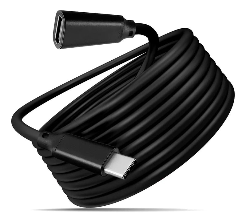 Cabo Extensor USB-C 3 Dorn - 10Gbps, Carregamento 100W e Vídeo 4K@60Hz