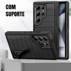 Capa Anti Impacto Dorn Nível Militar para S24 Ultra - 3 Camadas, Suporte Integrado e Antiderrapante