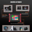 Placa de Captura Full HD 1080P Dorn - Display LCD, Saída 4K@60Hz e USB 3.0 para Live Stream