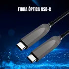 Cabo USB-C Dorn Fibra Óptica 15 Metros - 10 Gbps, 4K@60Hz e USB 3.2 Gen 2 AOC