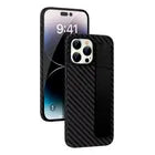 Case Dorn Fibra de Carbono para iPhone 15/16 Pro Max - Capa Antichoque com Cinta de Silicone