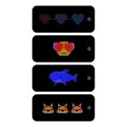 Painel LED RGB Flexível Virtua FX - Bateria USB, 17x7 cm,  Personalizável pelo Celular