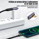 Adaptador Dorn USB-C 90 Graus - 40 Gbps, Carregamento 100W e Vídeo 8K@60Hz