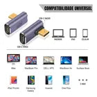 Adaptador Dorn USB-C 90 Graus - 40 Gbps, Carregamento 100W e Vídeo 8K@60Hz