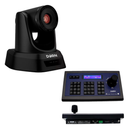 Kit 1 Câmera Robótica Ptz Dorn 20x Hdmi Usb + Controladora LCD PTZIP-N + 1 Suporte de Parede