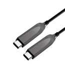 Cabo USB-C Dorn Fibra Óptica 20 Metros - 10 Gbps, 4K@60Hz e USB 3.2 Gen 2 AOC