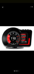 Computador de Bordo Dorn OBD2 Universal - HUD 2 em 1, Leitura de RPM, Temperatura, GPS e Alertas